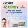Crema de Yerbas en tarro para cuidado de la piel