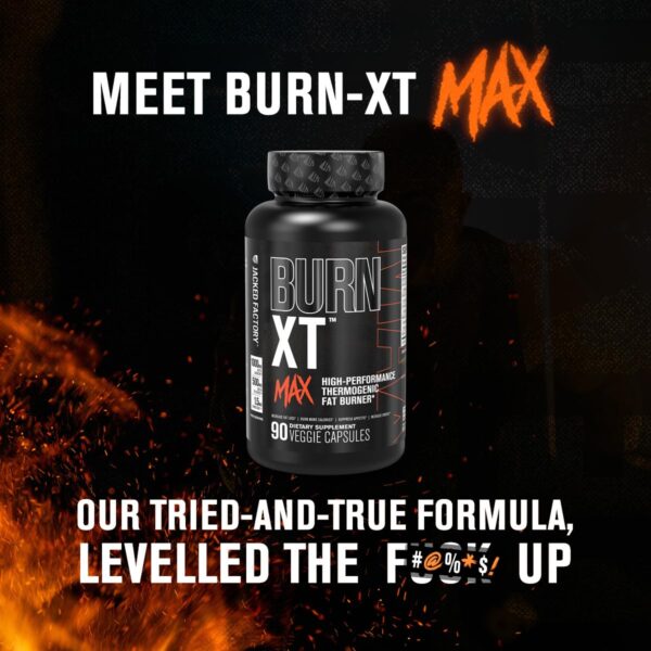 Etiqueta de Burn-XT Max de alto rendimiento
