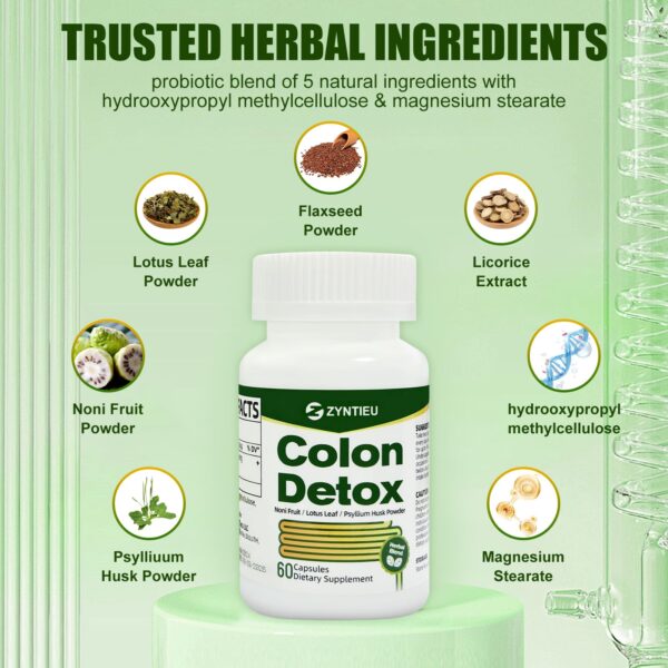 Zyntieu colon cleanse suplemento natural para estreñimiento