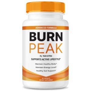 Frente de envase BurnPeak cápsulas