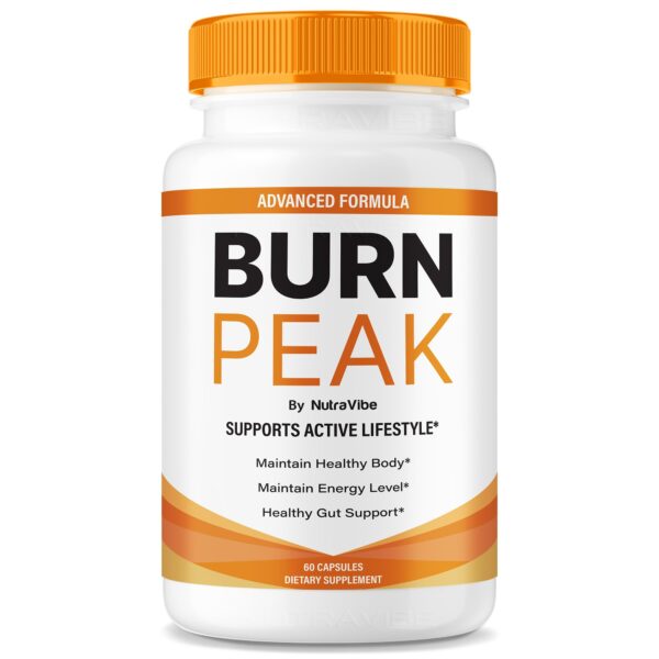 Frente de envase BurnPeak cápsulas