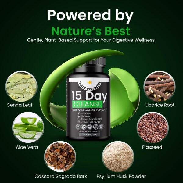 Cápsulas naturales para detox colon e intestinos NOON VITAMINS