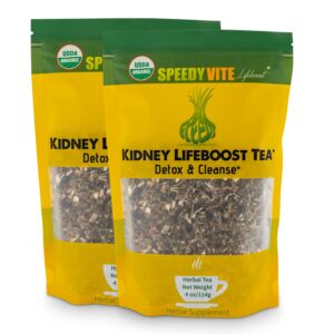 Té herbal orgánico SpeedyVite para riñón y vejiga envase frontal