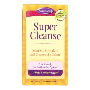 Nature's Secret Super Cleanse 100 tabletas detox herbal digestivo