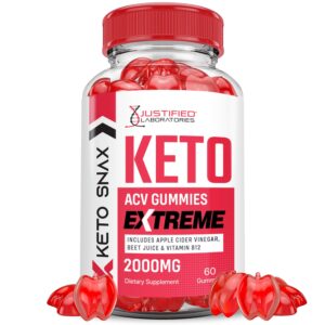 Keto Snax gummies ACV extremo 2000MG caja frontal