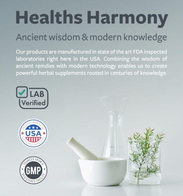 Suplemento detox y apoyo respiratorio Healths Harmony 180 cápsulas