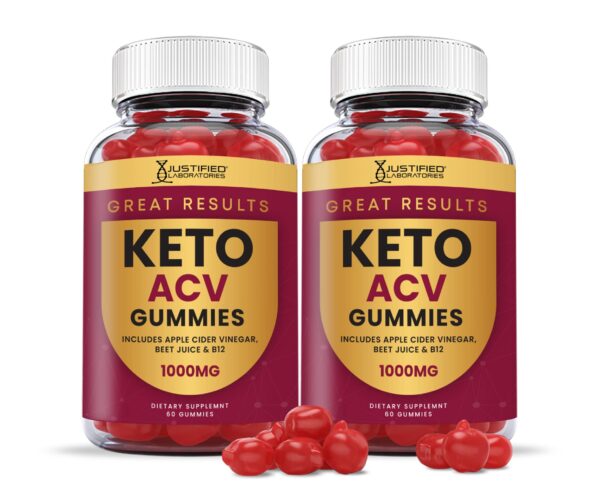 Gomitas Keto ACV Justified Laboratories paquete de 2