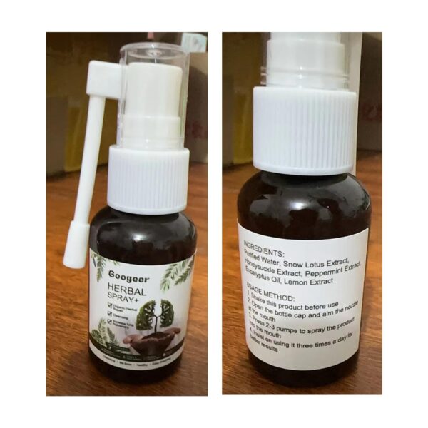 Limpieza pulmonar spray herbal natural Respinature 3 unidades