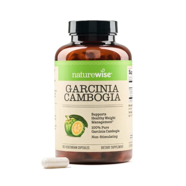NatureWise Garcinia Cambogia suplemento cápsulas 60% HCA para control de peso