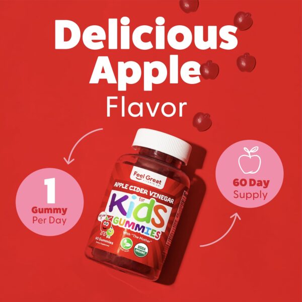 Gomitas vinagre manzana contienen antioxidantes naturales niños