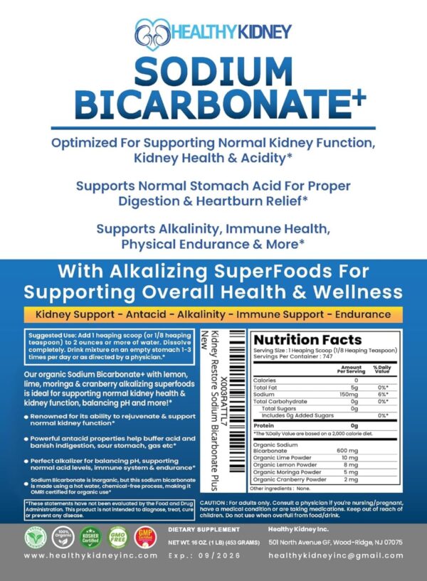 Suplementos Kidney Restore en polvo para apoyo renal y detox