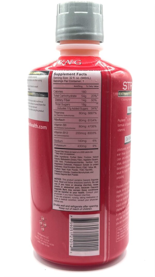 Paquete Wellgenix Strip NC bebida herbal limpieza 32 onzas punch fruta