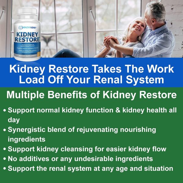 Paquete completo suplemento limpieza y salud renal Kidney Restore