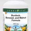 Suplemento TerraVita Bardana Boneset Nuez Negra 450 mg 100 cápsulas