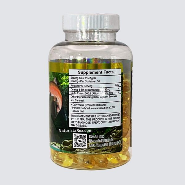 Capsulas omega 3 6 9 aceite salmón ajo blister 100 unidades