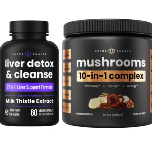 nutrachamps detox hígado y polvo de hongos paquete bienestar