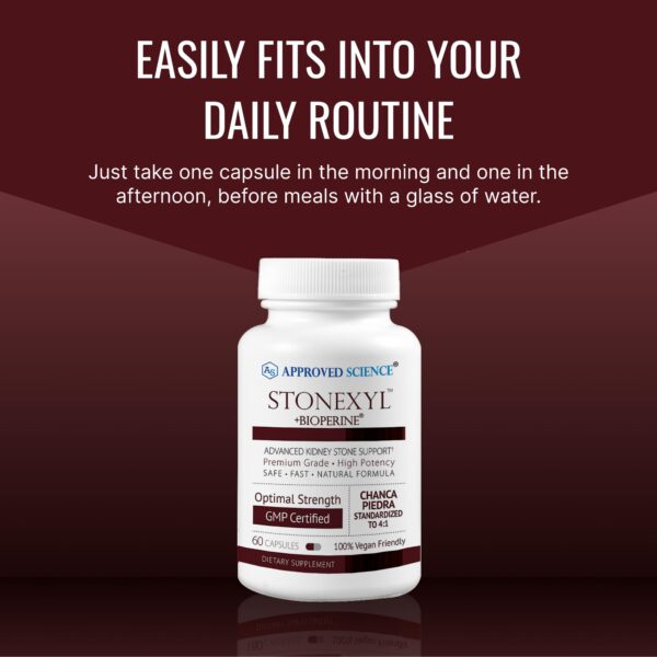 Caja y frasco suplemento Stonexyl calidad y confianza USA