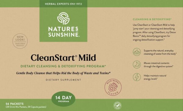 Nature's Sunshine CleanStart suplemento herbal detox para limpieza diaria Nature's Sunshine CleanStart suplemento herbal detox para limpieza diaria