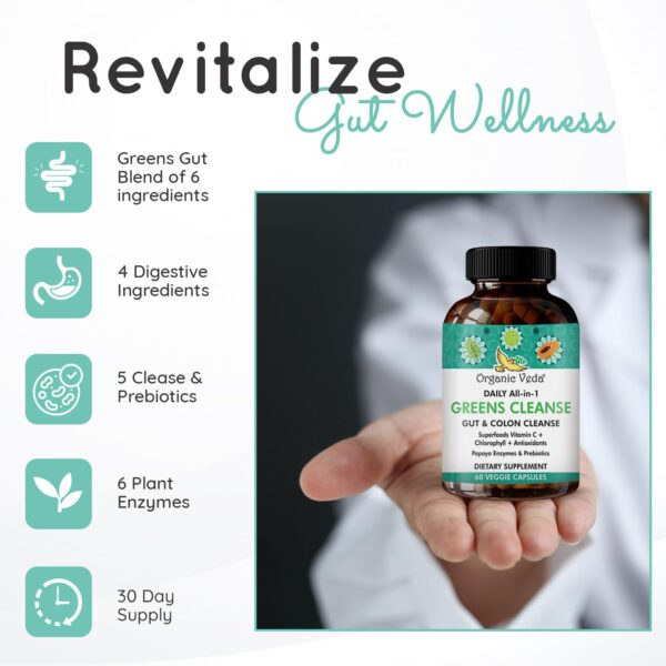 Suplemento natural limpieza colon BeUslim con enzimas digestivas