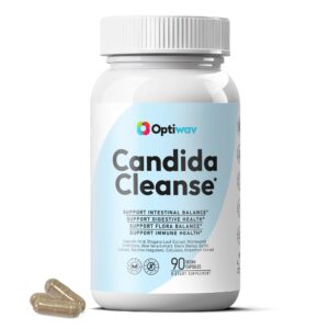 Optiwav Candida Cleanse frasco y cápsulas Optiwav Candida Cleanse frasco y cápsulas