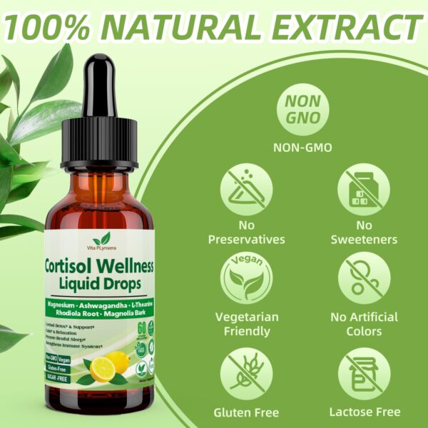 Suplemento vegano sin gluten y sin aditivos para cortisol y hierro