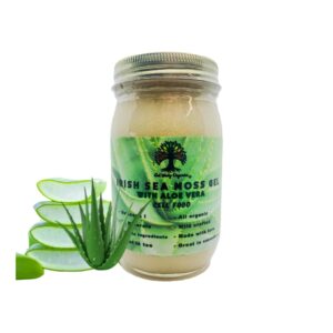 GET WAVY ORGANICS gel musgo irlandés orgánico 16 oz frasco verde