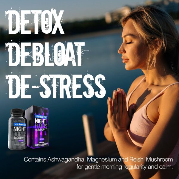 Detalle cápsulas stripfast5000 Night Bullet detox natural