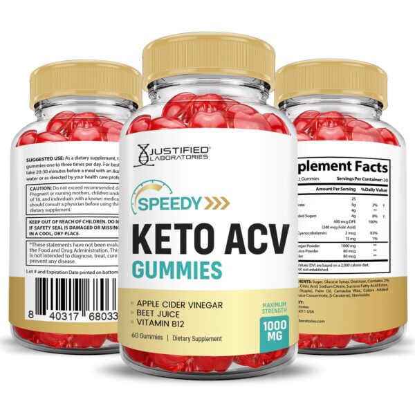 Paquete doble Speedy Keto ACV gomitas 120 piezas
