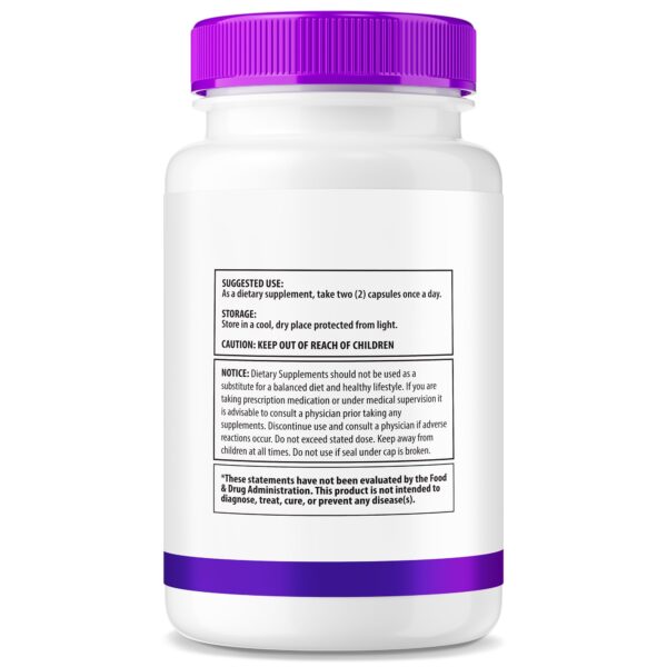 Frasco Zentraslim con etiqueta lateral