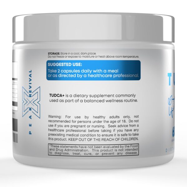 Suplemento desintoxicante Peak Revival-X Tudca para salud digestiva