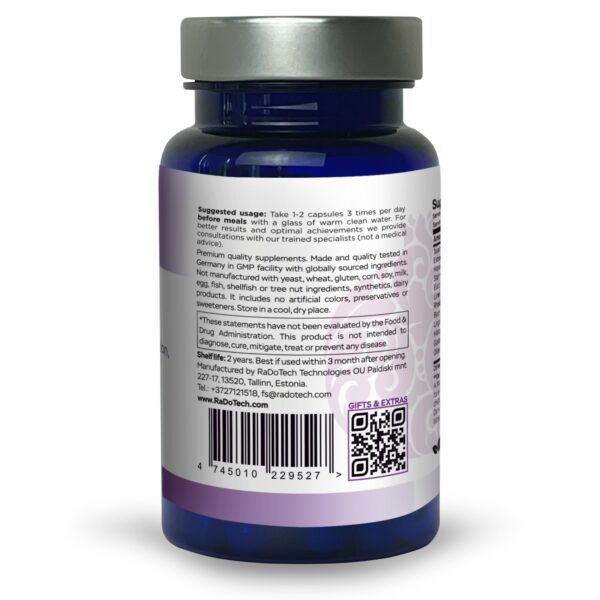 RaDoTech Edema Relife envase cápsulas veganas