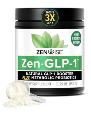 Frasco de Zenwise Health ZenGLP-1 con etiqueta