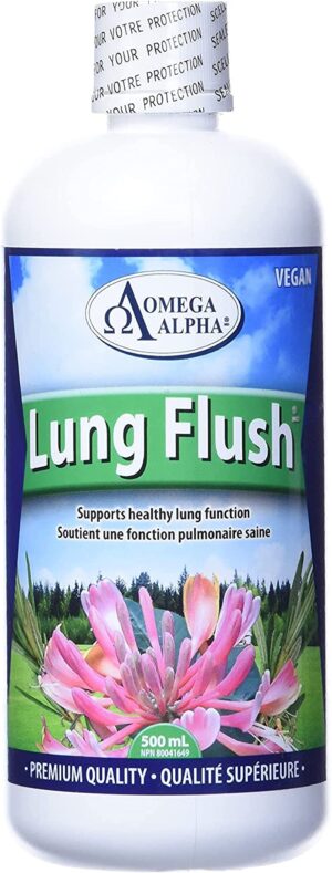 Lung Flush suplemento salud pulmonar botella 500 ml
