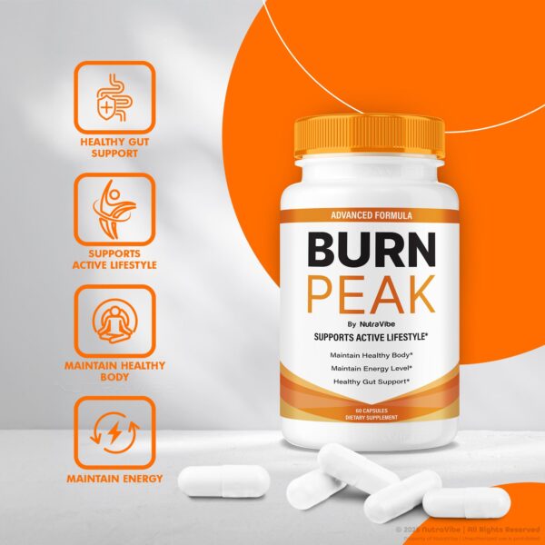 Cápsulas BurnPeak en frasco