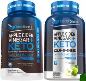 Cápsulas vinagre sidra manzana plus keto BHB para hombres y mujeres
