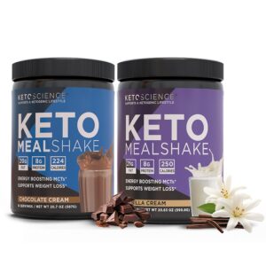 keto science batido cetogénico chocolate y vainilla
