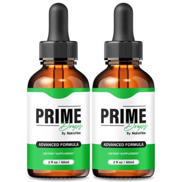 Prime Drops para hombres frasco y gotero