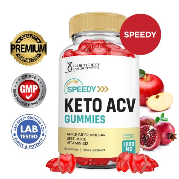 Paquete de 60 gomitas Speedy Keto con fórmula avanzada ACV