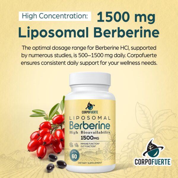 Apoyo detox y circulación con Corpofuerte Berberina Liposomal