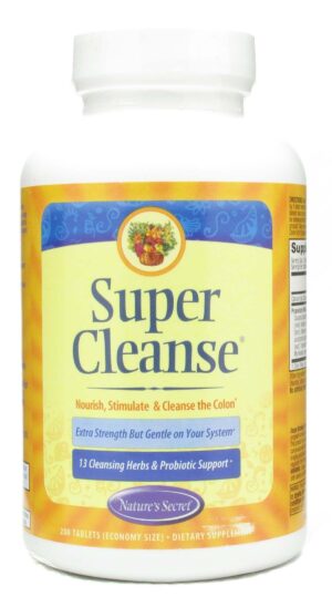 Paquete de 6 Nature's Secret Super limpieza para colon 200 tabletas