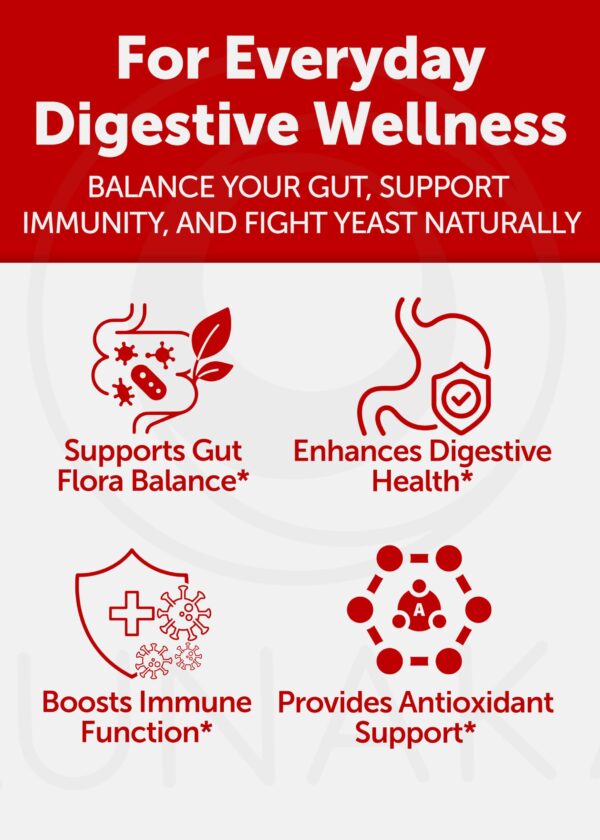 Cápsulas limpieza candida Lunakai con enzimas y hierbas naturales