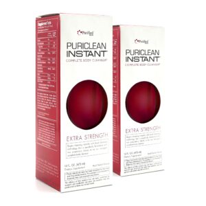 Wellgenix Puriclean bebida detox herbal sabor fruta punch 16oz