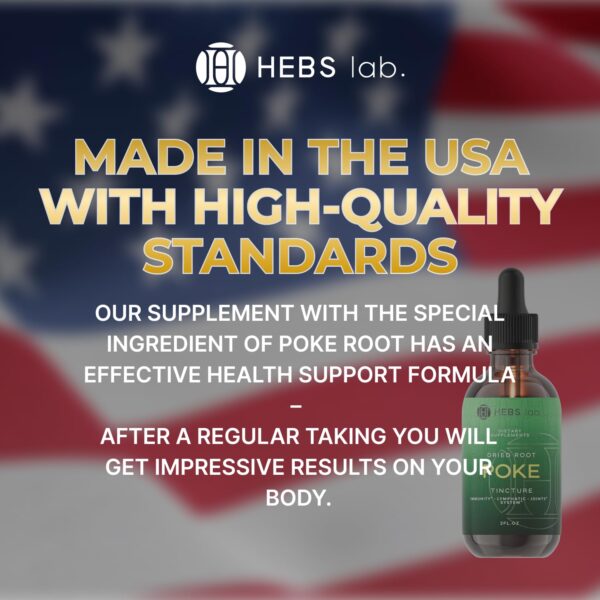 Suplemento para deportistas con extracto de raíz de poke en gotas 2 oz