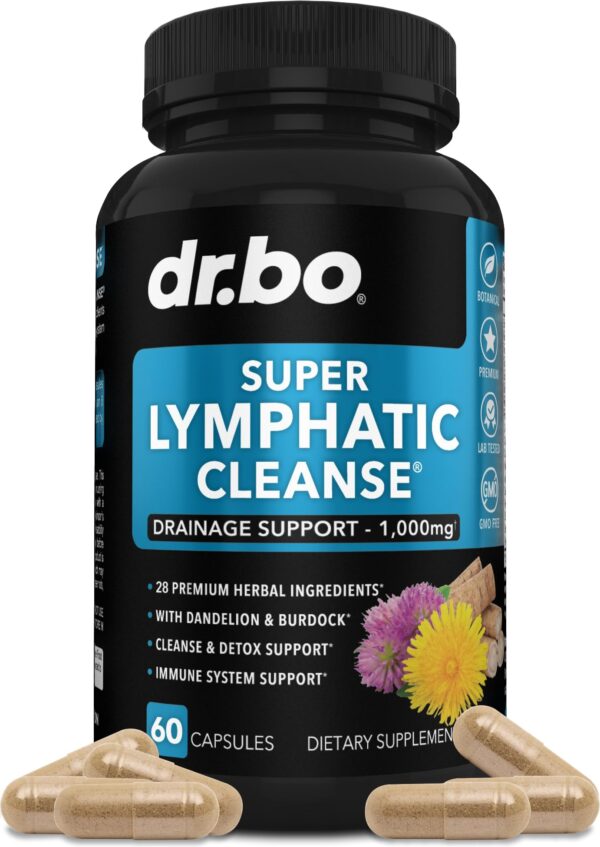 Suplementos para drenaje linfático herbal DR. BO 60 cápsulas