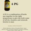 Vista lateral suplemento 4-PG multivitaminas minerales