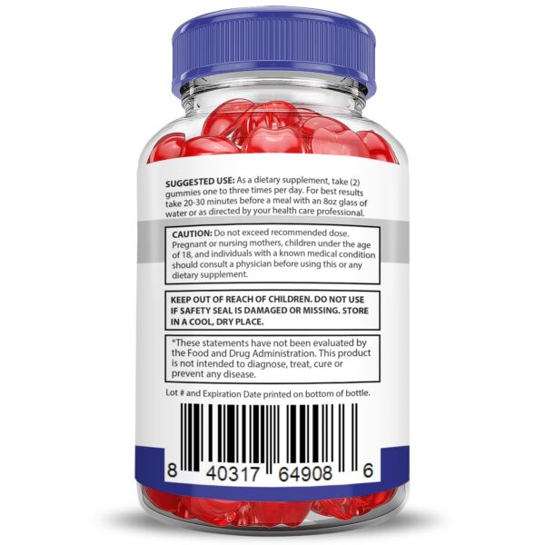 Gomas Keto Thrive ACV para control apetito y aumento energía