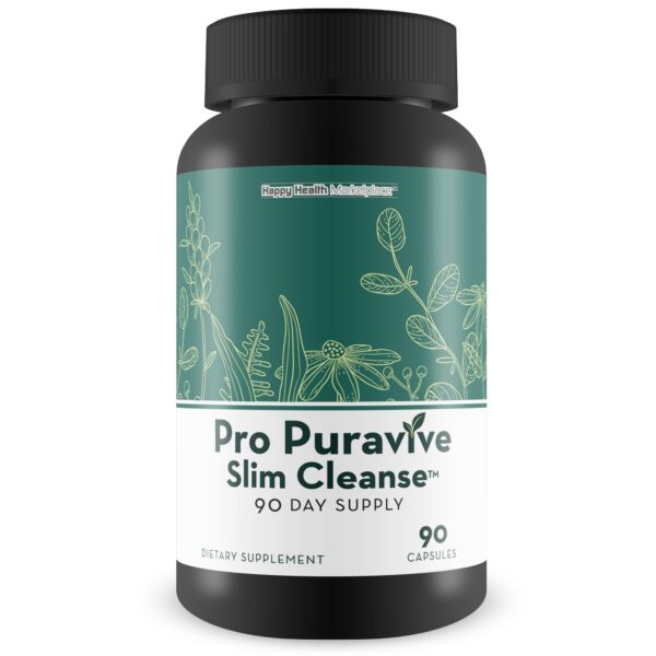Botella Pro Puravive Slim Cleanse detox corporal 90 días