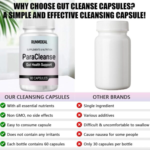 Lado del empaque Nukupuns Runmdeal suplemento colon