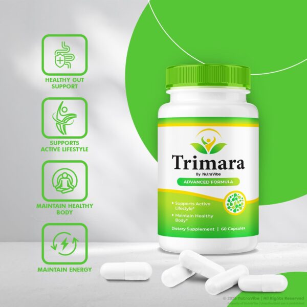 Empaque y frasco Trimara para compra