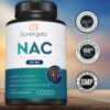 Información nutricional NAC 750 mg 90 cápsulas vegetarianas